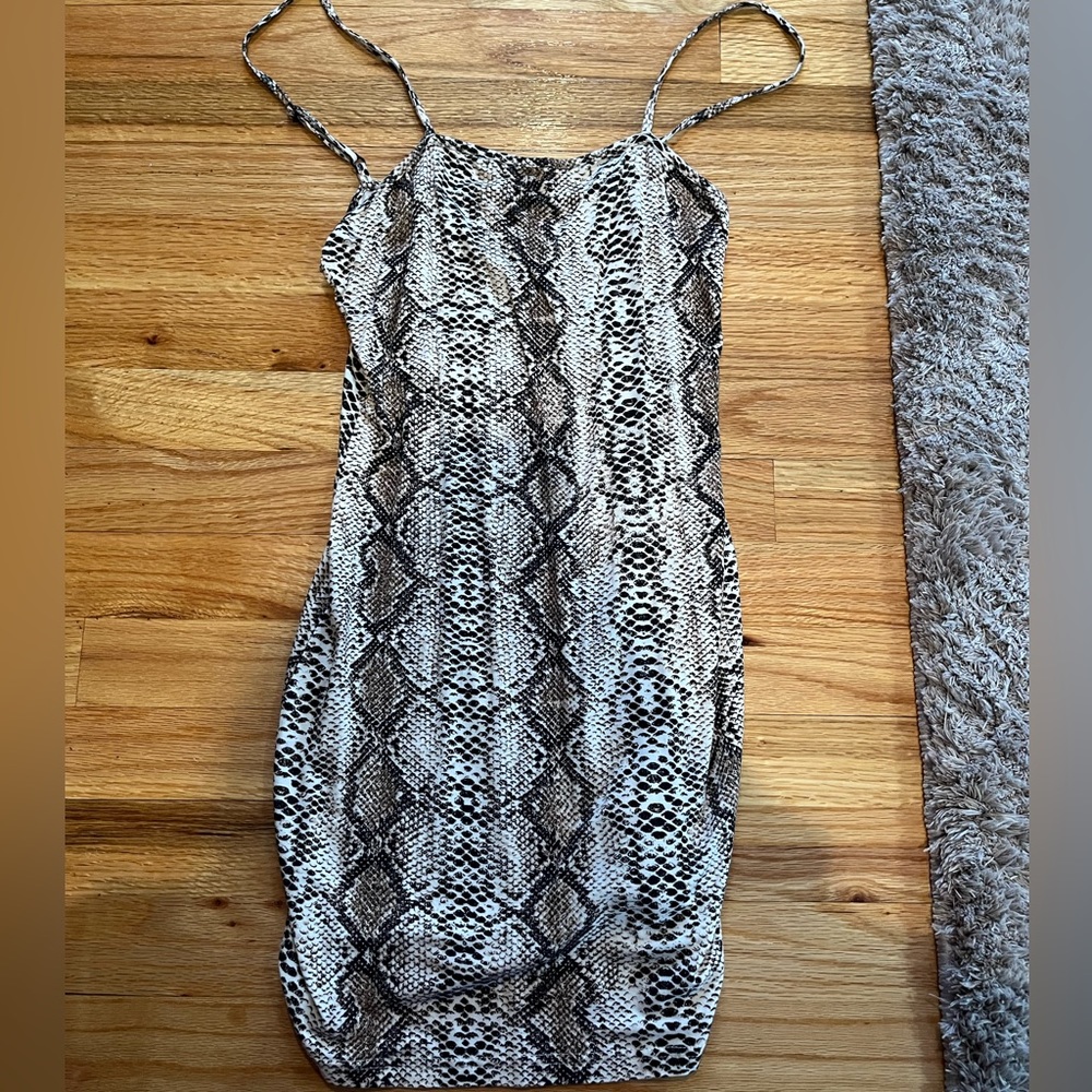 tight mini cheetah dress